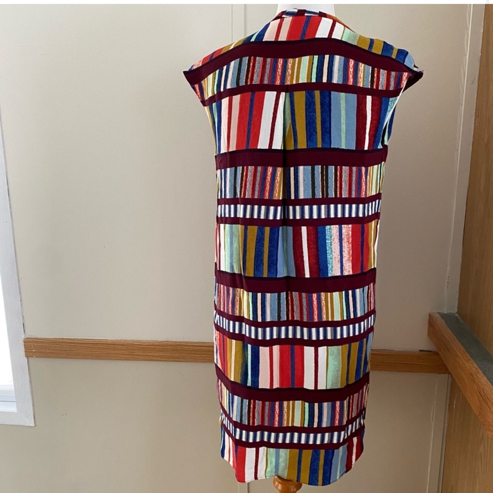 Maeve Anthropologie Au Revoir Shift dress Sz 10 colorful rainbow mini - Picture 3 of 4